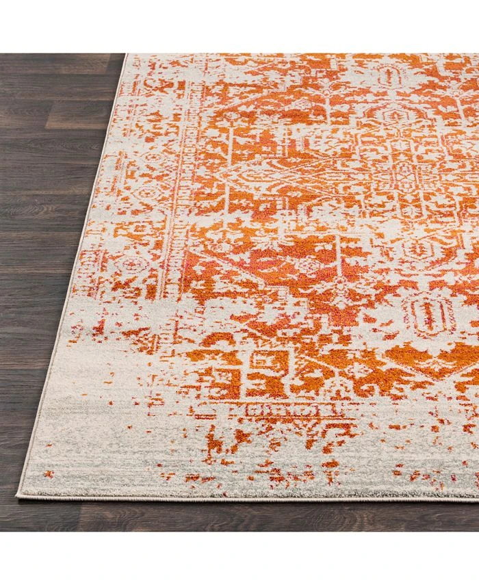 Surya Harput HAP-1019 Burnt Orange 5'3 X 7'3 Area Rug 6 Surya Harput HAP-1019 Burnt Orange 5'3 X 7'3 Area Rug - Image 4