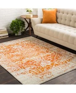 Surya Harput HAP-1019 Burnt Orange 5'3 X 7'3 Area Rug 15 Surya Harput HAP-1019 Burnt Orange 5'3 X 7'3 Area Rug -Chic Home Store 10979406 fpx