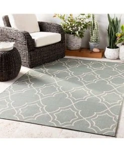 Surya Alfresco ALF-9589 Sage 2'3 X 11'9 Runner Area Rug, Indoor/Outdoor -Chic Home Store 11090057 fpx 1