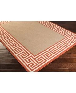 Surya Alfresco ALF-9628 Rust 8'9 Round Area Rug, Indoor/Outdoor -Chic Home Store 11090218 fpx