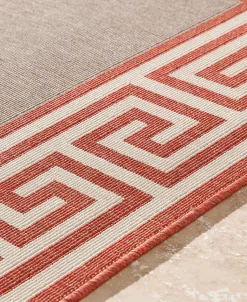 Surya Alfresco ALF-9628 Rust 8'9 Round Area Rug, Indoor/Outdoor -Chic Home Store 11090226 fpx