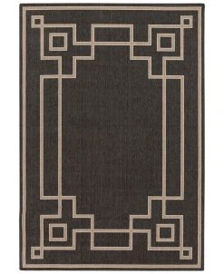 Surya Alfresco ALF-9630 Black 3' X 5'6 Area Rug, Indoor/Outdoor
