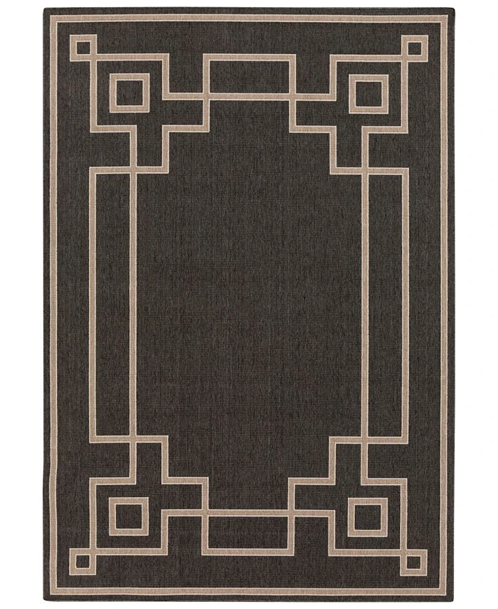 Surya Alfresco ALF-9630 Black 3' X 5'6 Area Rug, Indoor/Outdoor 3 Surya Alfresco ALF-9630 Black 3' X 5'6 Area Rug, Indoor/Outdoor