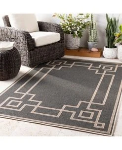 Surya Alfresco ALF-9630 Black 3' X 5'6 Area Rug, Indoor/Outdoor 9 Surya Alfresco ALF-9630 Black 3' X 5'6 Area Rug, Indoor/Outdoor -Chic Home Store 11090240 fpx