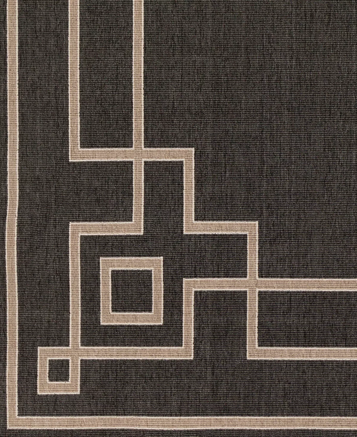 Surya Alfresco ALF-9630 Black 3' X 5'6 Area Rug, Indoor/Outdoor 6 Surya Alfresco ALF-9630 Black 3' X 5'6 Area Rug, Indoor/Outdoor - Image 4