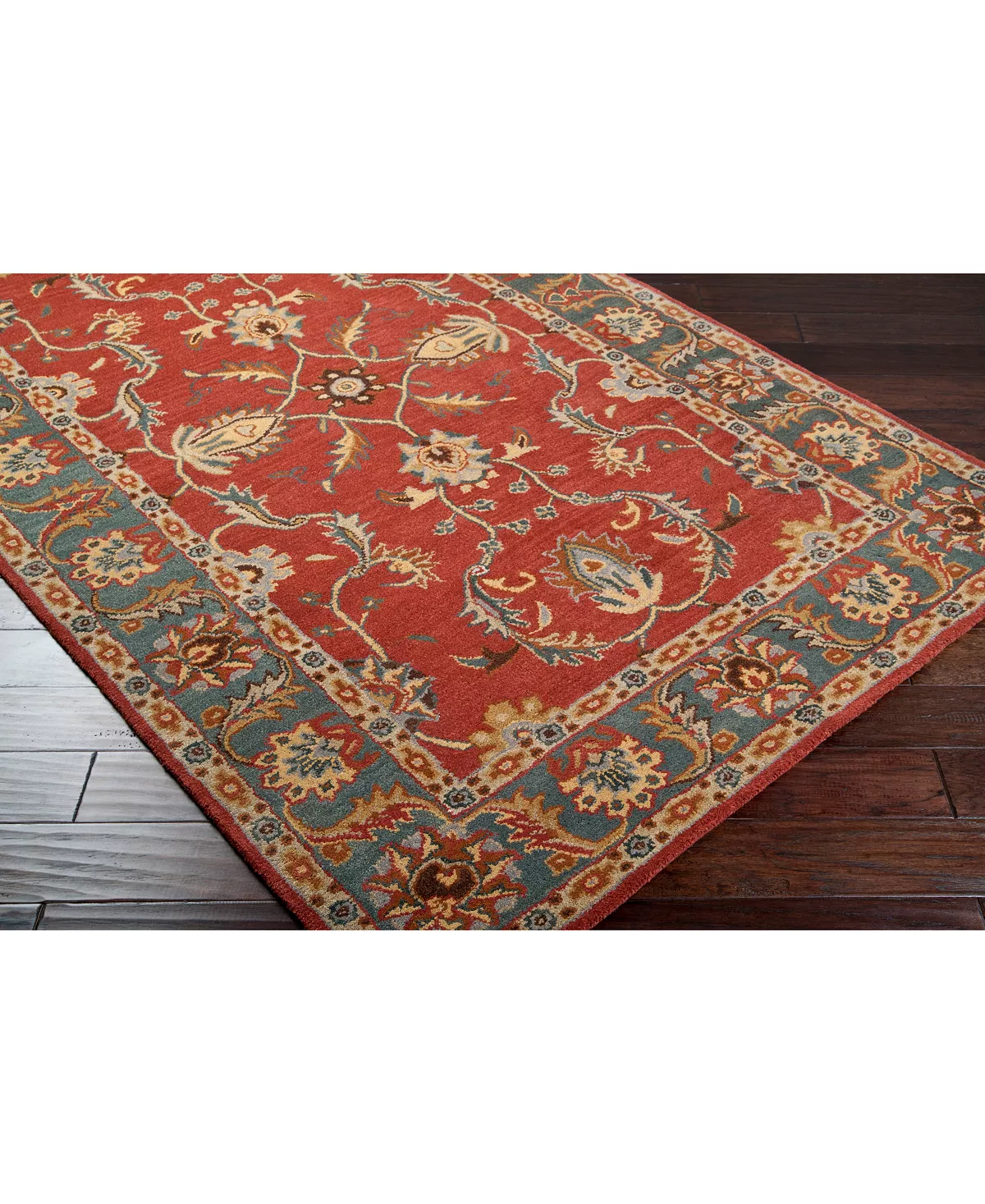 Surya Caesar CAE-1007 Rust 4' Round Area Rug 7 Surya Caesar CAE-1007 Rust 4' Round Area Rug - Image 5