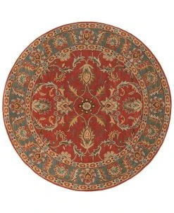 Surya Caesar CAE-1007 Rust 4' Round Area Rug