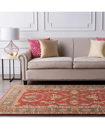 Surya Caesar CAE-1007 Rust 4' Round Area Rug 4 Surya Caesar CAE-1007 Rust 4' Round Area Rug - Image 2