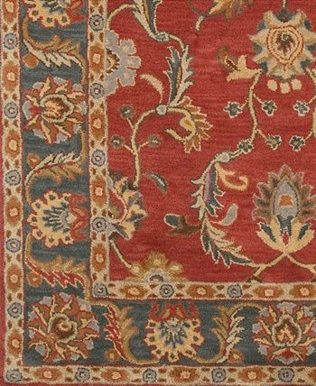 Surya Caesar CAE-1007 Rust 4' Round Area Rug 5 Surya Caesar CAE-1007 Rust 4' Round Area Rug - Image 3