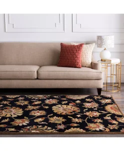 Surya Caesar CAE-1027 Black 7'6 X 9'6 Area Rug 10 Surya Caesar CAE-1027 Black 7'6 X 9'6 Area Rug -Chic Home Store 11090954 fpx