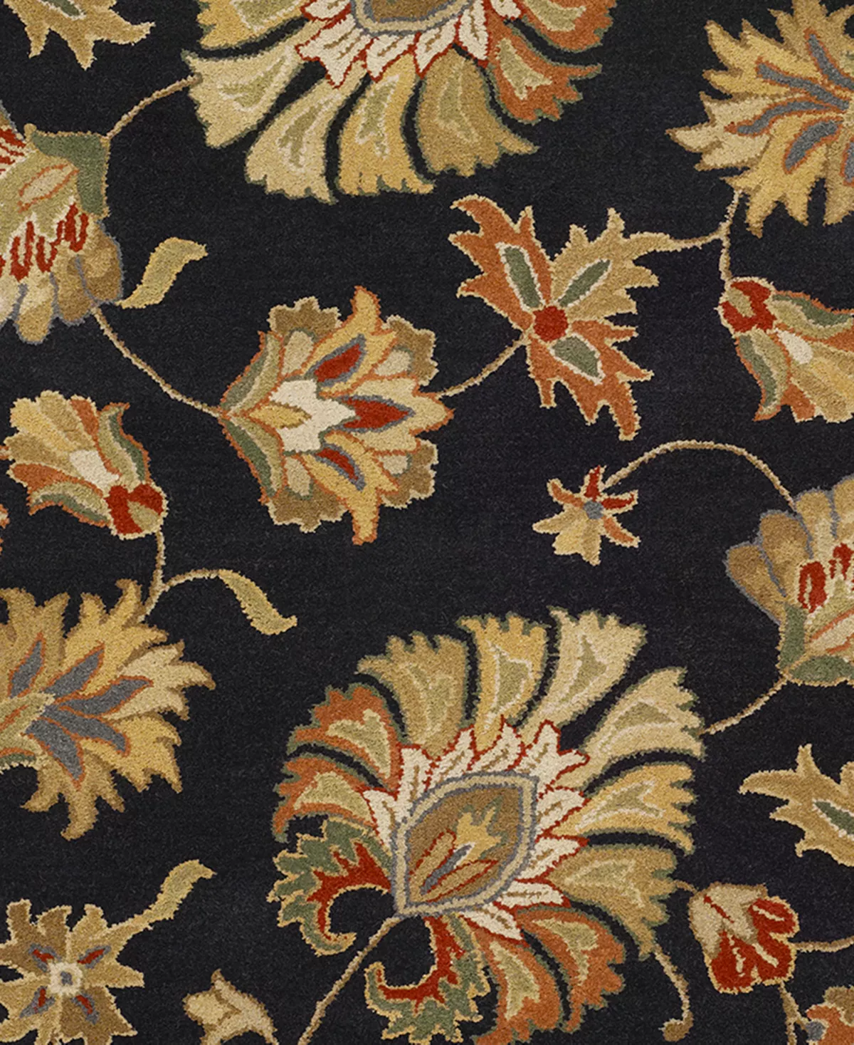 Surya Caesar CAE-1027 Black 7'6 X 9'6 Area Rug 4 Surya Caesar CAE-1027 Black 7'6 X 9'6 Area Rug - Image 2