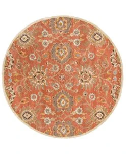 Surya Caesar CAE-1107 Burnt Orange 4' Round Area Rug