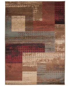 Surya Riley RLY-5004 Dark Red 5'3 X 7'6 Area Rug