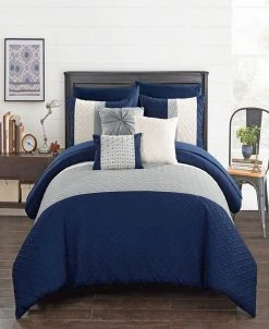 Chic Home Osnat 10 Piece Queen Bed In A Bag Comforter Set