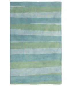 Liora Manne Piazza 7281 Stripes Sea Breeze 3'6 X 5'6 Area Rug