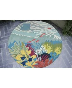 Liora Manne Ravella 2275 Ocean View Blue 3'6 X 5'6 Indoor/Outdoor Area Rug -Chic Home Store 11299366 fpx