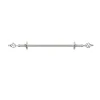 Achim Metallo Decorative Rod & Finial Lexus, Silver 28-48