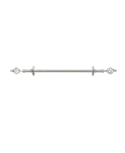 Achim Metallo Decorative Rod & Finial Lexus, Silver 28-48