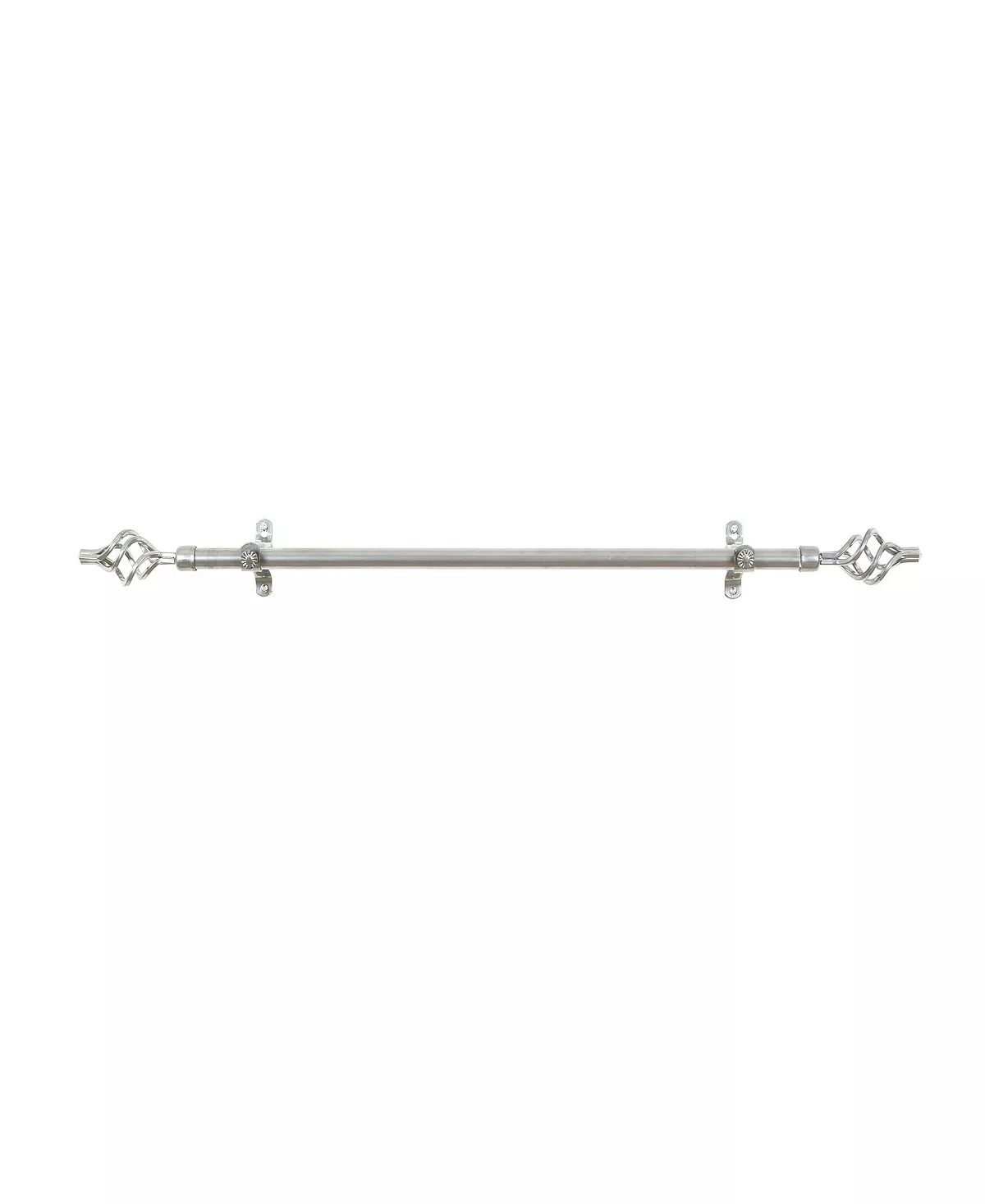 Achim Metallo Decorative Rod & Finial Lexus, Silver 28-48 3 Achim Metallo Decorative Rod & Finial Lexus, Silver 28-48