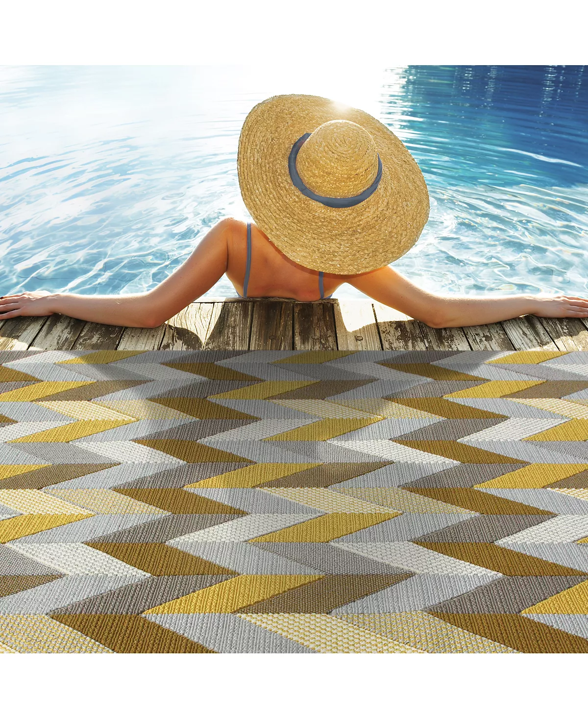 Oriental Weavers Bali 4902X 5'3 X 7'6 Indoor/Outdoor Area Rug 4 Oriental Weavers Bali 4902X 5'3 X 7'6 Indoor/Outdoor Area Rug - Image 2