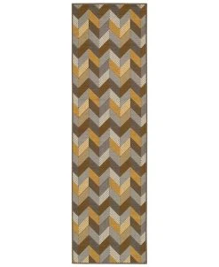 Oriental Weavers Bali 4902X Gray/Multi 7'10 X 7'10 Indoor/Outdoor Runner Area Rug