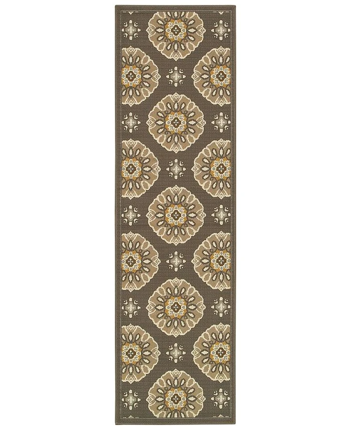 Oriental Weavers Bali 5863N Gray/Gold 7'10 X 7'10 Indoor/Outdoor Runner Area Rug 3 Oriental Weavers Bali 5863N Gray/Gold 7'10 X 7'10 Indoor/Outdoor Runner Area Rug