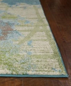 Kas Illusions Visions 6207 Green/Blue 6'7 X 9'6 Area Rug -Chic Home Store 11608333 fpx
