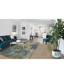 Kas Illusions Visions 6207 Green/Blue 6'7 X 9'6 Area Rug -Chic Home Store 11608334 fpx