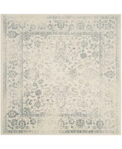 Safavieh Adirondack Ivory And Slate 6' X 6' Square Area Rug