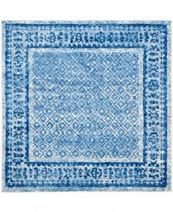 Safavieh Adirondack Silver And Blue 6' X 6' Square Area Rug