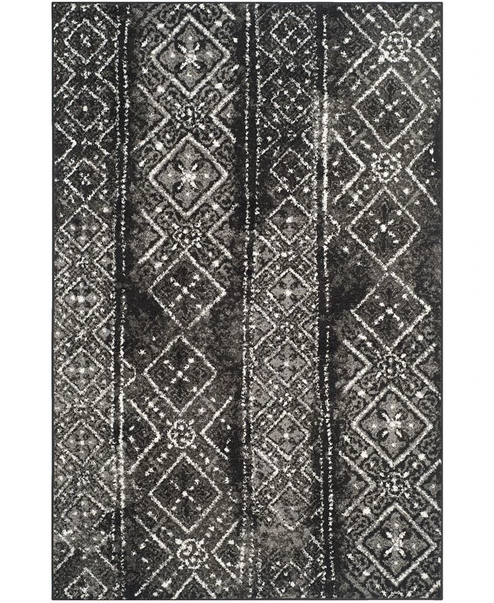 Safavieh Adirondack Black And Silver 5'1 X 7'6 Area Rug 3 Safavieh Adirondack Black And Silver 5'1 X 7'6 Area Rug