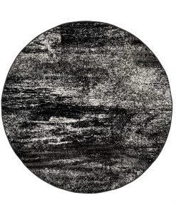 Safavieh Adirondack Silver And Black 6' X 6' Round Area Rug