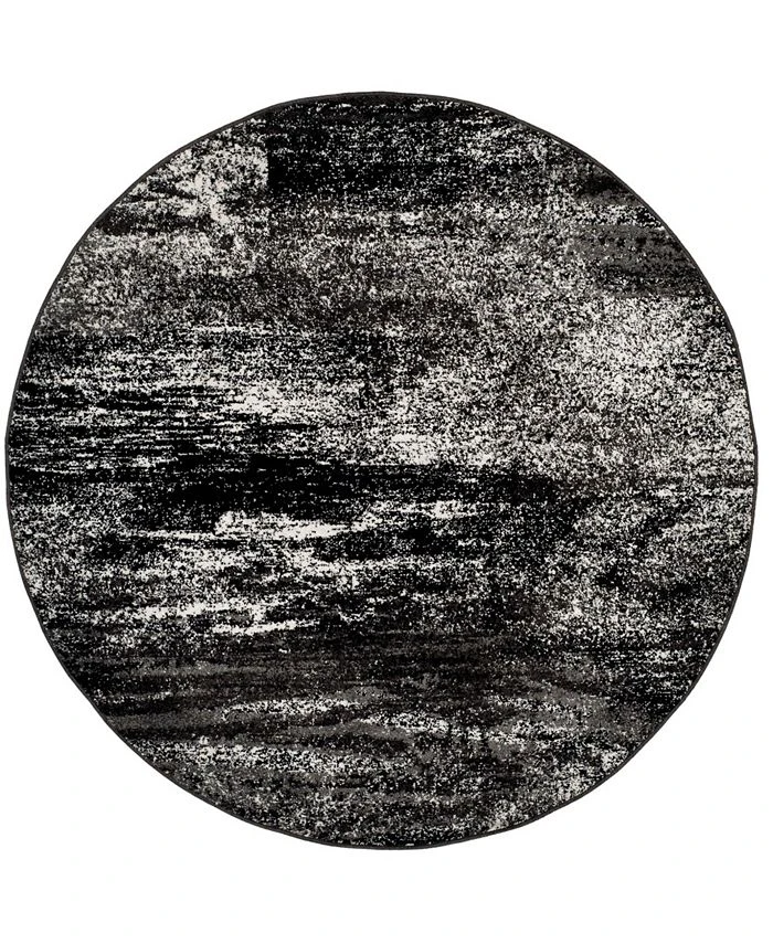 Safavieh Adirondack Silver And Black 6' X 6' Round Area Rug 3 Safavieh Adirondack Silver And Black 6' X 6' Round Area Rug