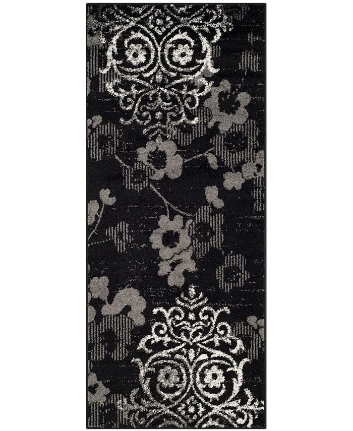 Safavieh Adirondack Black And Silver 2'6 X 6' Runner Area Rug 2 Safavieh Adirondack Black And Silver 2'6 X 6' Runner Area Rug