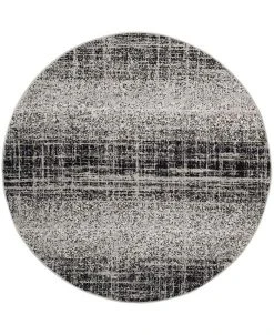 Safavieh Adirondack Silver And Black 6' X 6' Round Area Rug