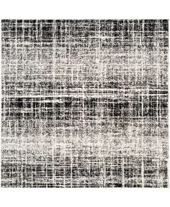 Safavieh Adirondack Ivory And Black 6' X 6' Square Area Rug