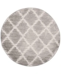 Safavieh Adirondack Silver And Ivory 6' X 6' Round Area Rug