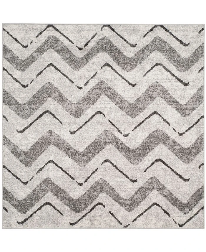 Safavieh Adirondack Silver And Charcoal 6' X 6' Square Area Rug 3 Safavieh Adirondack Silver And Charcoal 6' X 6' Square Area Rug