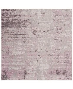 Safavieh Adirondack Light Gray And Purple 6' X 6' Square Area Rug