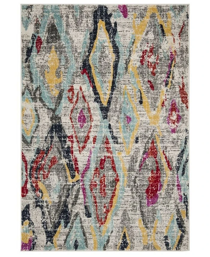 Safavieh Adirondack Light Gray And Red 5'1 X 7'6 Area Rug 3 Safavieh Adirondack Light Gray And Red 5'1 X 7'6 Area Rug