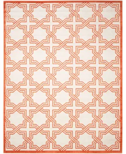 Safavieh Amherst Ivory And Orange 8' X 10' Area Rug