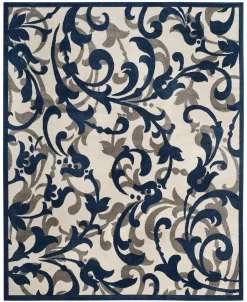 Safavieh Amherst Ivory And Navy 8' X 10' Area Rug
