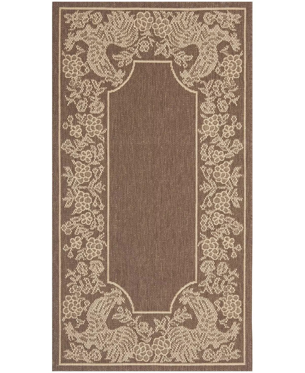 Safavieh Courtyard Chocolate And Natural 2'7 X 5' Sisal Weave Area Rug 3 Safavieh Courtyard Chocolate And Natural 2'7 X 5' Sisal Weave Area Rug