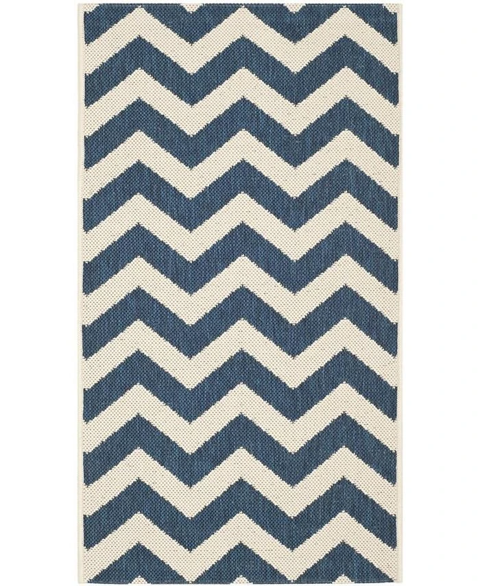 Safavieh Courtyard Navy And Beige 2'7 X 5' Sisal Weave Area Rug 3 Safavieh Courtyard Navy And Beige 2'7 X 5' Sisal Weave Area Rug