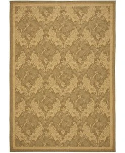 Safavieh Courtyard Gold And Natural 8' X 11' Sisal Weave Area Rug