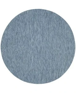Safavieh Courtyard Navy 6'7 X 6'7 Round Area Rug