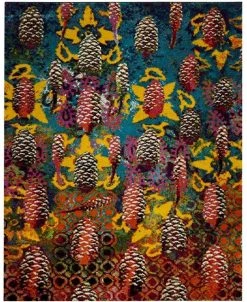 Safavieh Fiesta Turquoise And Multi 8' X 10' Area Rug