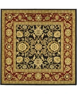 Safavieh Lyndhurst Black And Red 6' X 6' Square Area Rug