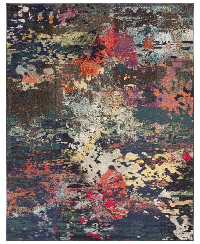 Safavieh Monaco Brown And Teal 8' X 10' Area Rug 3 Safavieh Monaco Brown And Teal 8' X 10' Area Rug