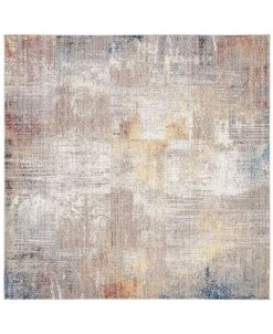 Safavieh Monray Gray And Gold 7' X 7' Square Area Rug